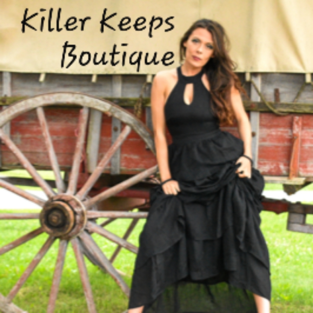 Xtaren Black Ruffled Gothic Gown - Picture 2 of 15